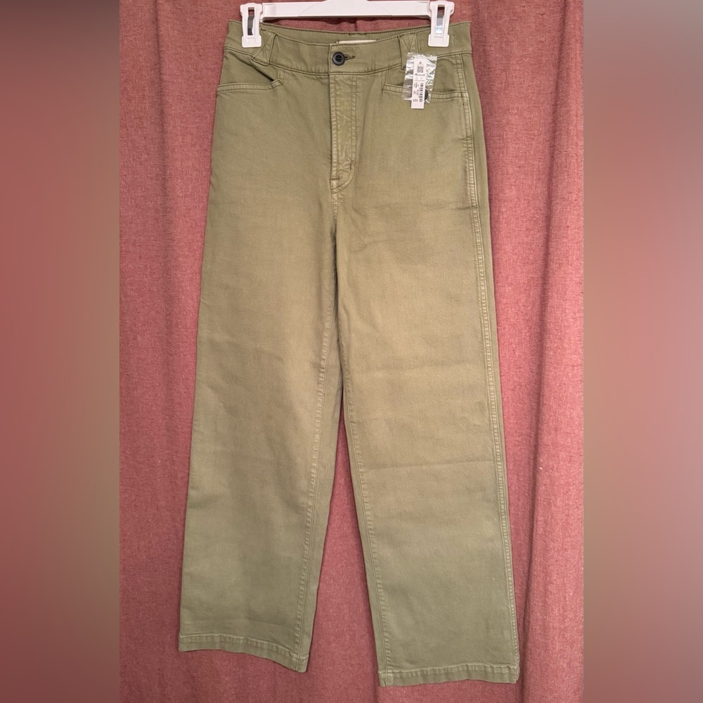 NWT Madewell Green High Waist Pants, Size 26